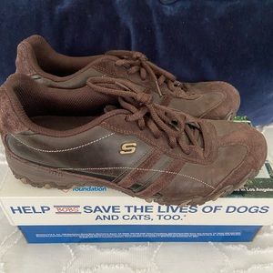 Women’s brown Skechers shoes